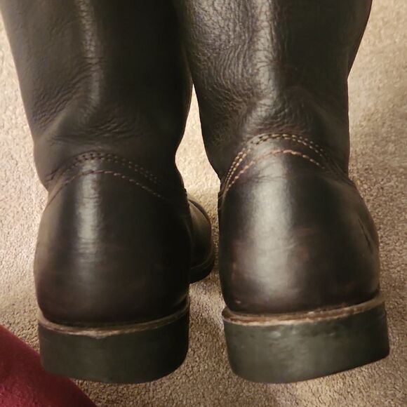Frye Men\'s Dark Brown Leather Mid-Height Western Riding Boots Size 10 main image 14